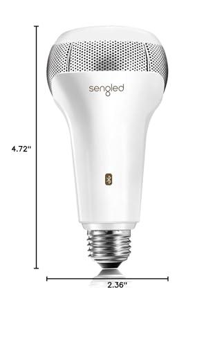 Sengled Sengled Solo JBL Speaker Light Bulb Dual Channel Dimmable LED Light App Controlled 45W Equivalent E26 Smart Timing Music Bulb, Compatible with Alexa via Bluetooth Connection