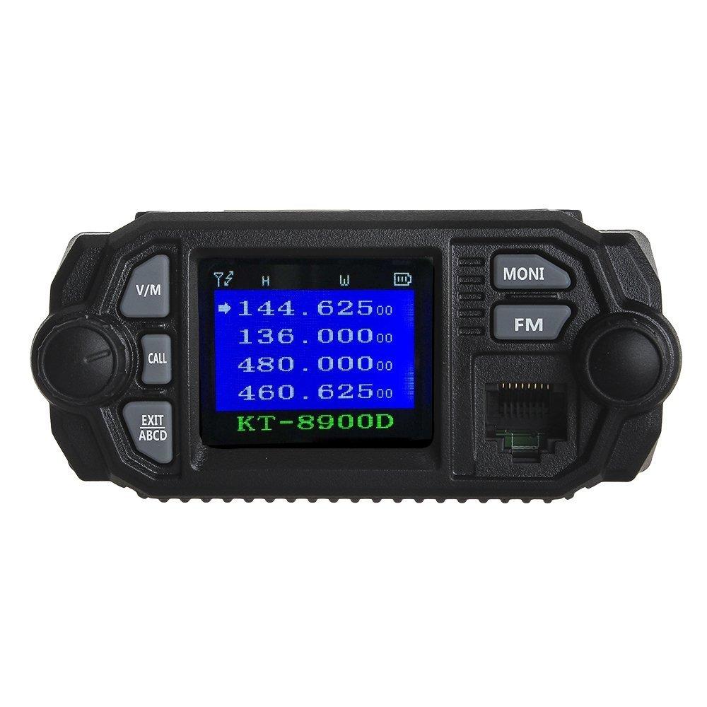 QYT QYT KT-8900D Mobile Transceiver 25W VHF 144-148MHz UHF 420-450MHz Dual Band Quad Standby Mini Car Radio