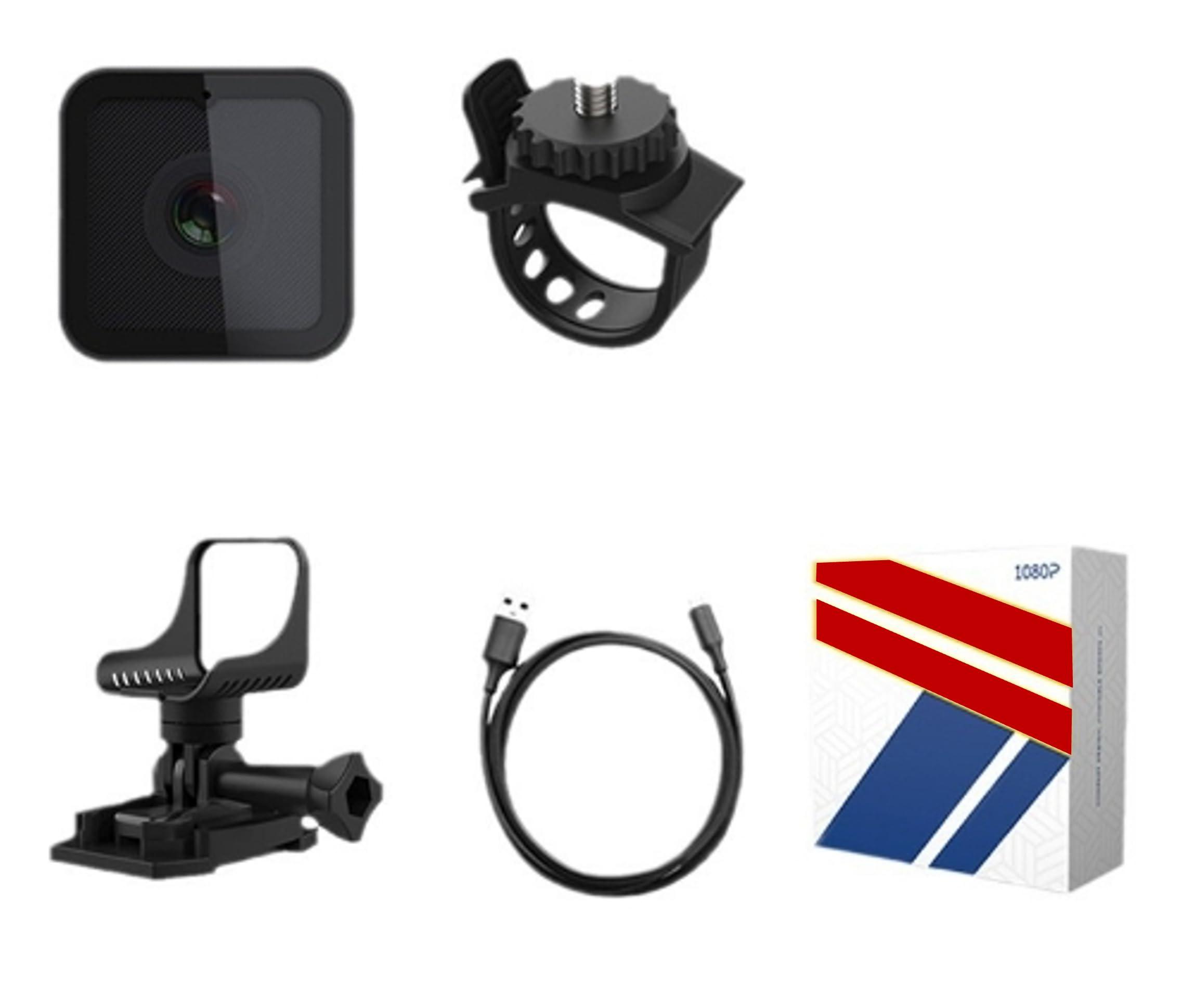 TIROL SUPPLIES TIROL SUPPLIES Bike Camera with 170 Wide Angle, HD 1080P Mini Sport Camera, Loop & Emergency Recording, Bicycle, Outdoor Sports, USB Rechargeable & Portable Action Camera, 1.2 oz (41g)