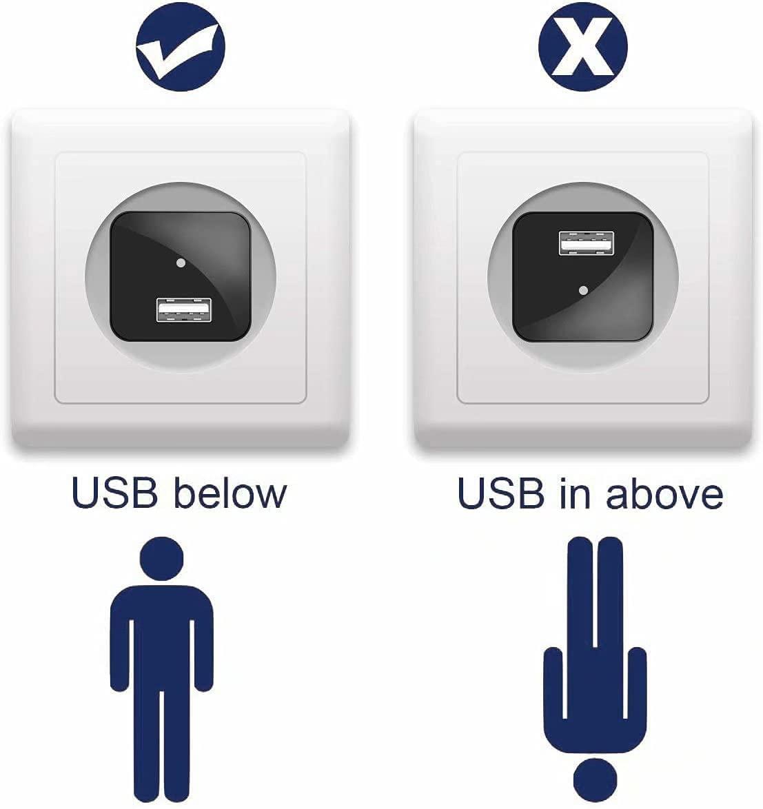 AUSHA AUSHA 1080p Surveillance Cameras Full HD CCTV USB Charger Camera with Night Vision, Motion Detection