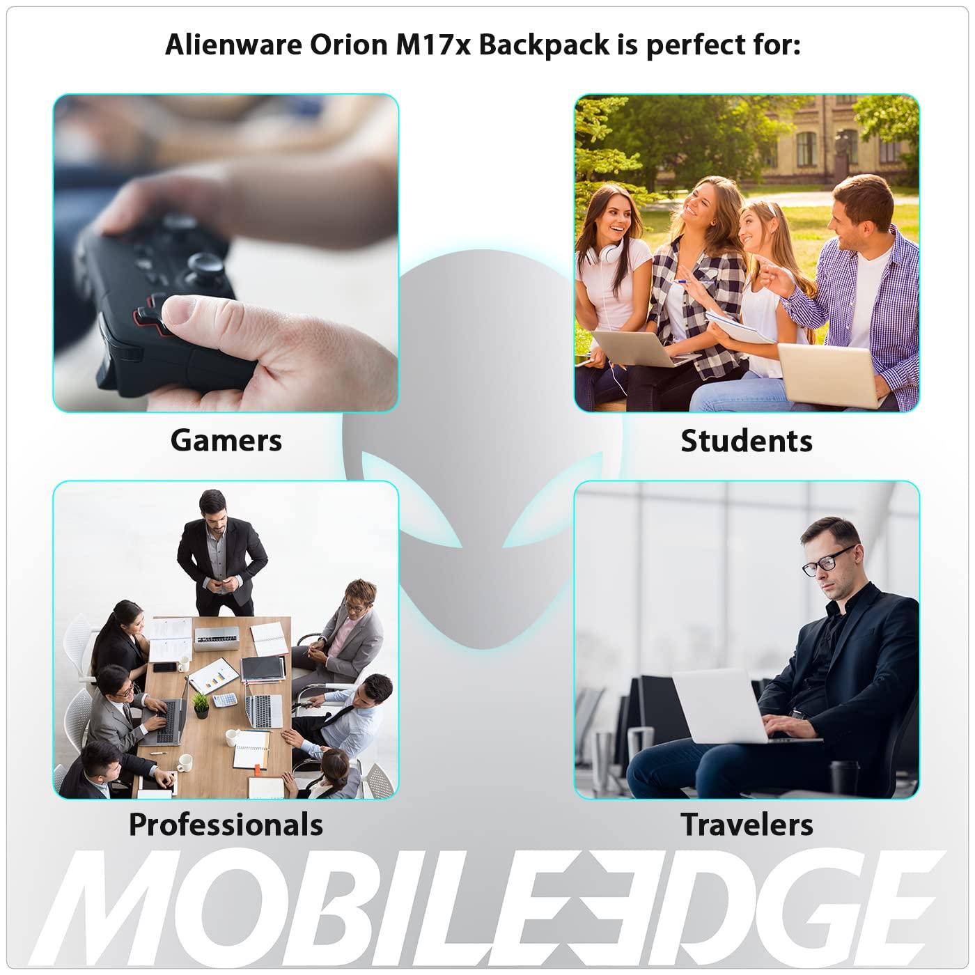 Mobile Edge Mobile Edge Orion M17x Gaming Laptop Backpack for Men and Women, Designed Specifically for and Compatible with Alienware M17 17.3 Laptops, ScanFast Checkpoint Friendly, Black ME-AWBP2.0