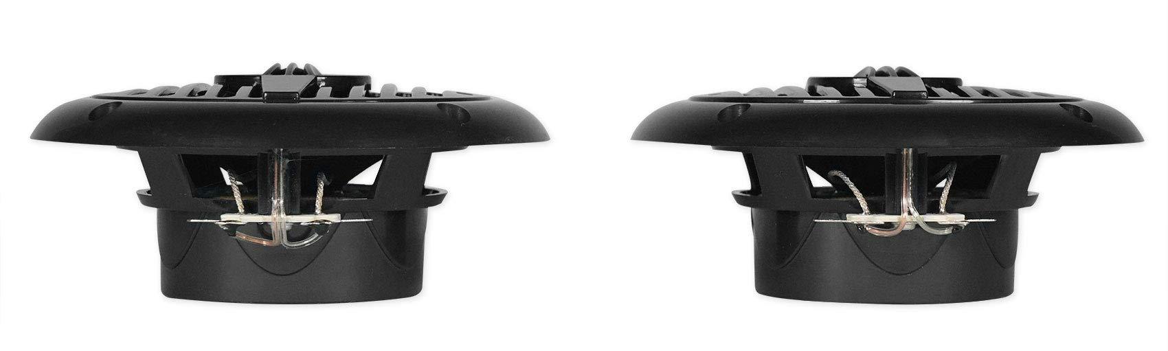 Rockville (2) Rockville Chrome 4\" 200w Rollbar Roll Cage Tower Speakers for ATV/UTV/Cart