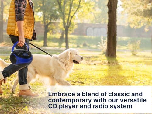 Emerson Emerson EPB-3000 Portable CD Player with AM/FM Radio, Programmable Memory, Dual Stereo Speakers, 3.5mm AUX Input, and Two-Way Power for Home or On-The-Go Entertainment Ideal for Music Lovers