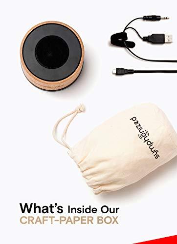 Symphonized Symphonized NXT Premium Genuine One Piece Solid Hand Carved Bamboo Wood Bluetooth Portable Speaker. Compatible with All Bluetooth iOS Devices, All Android Devices and Mp3 Players