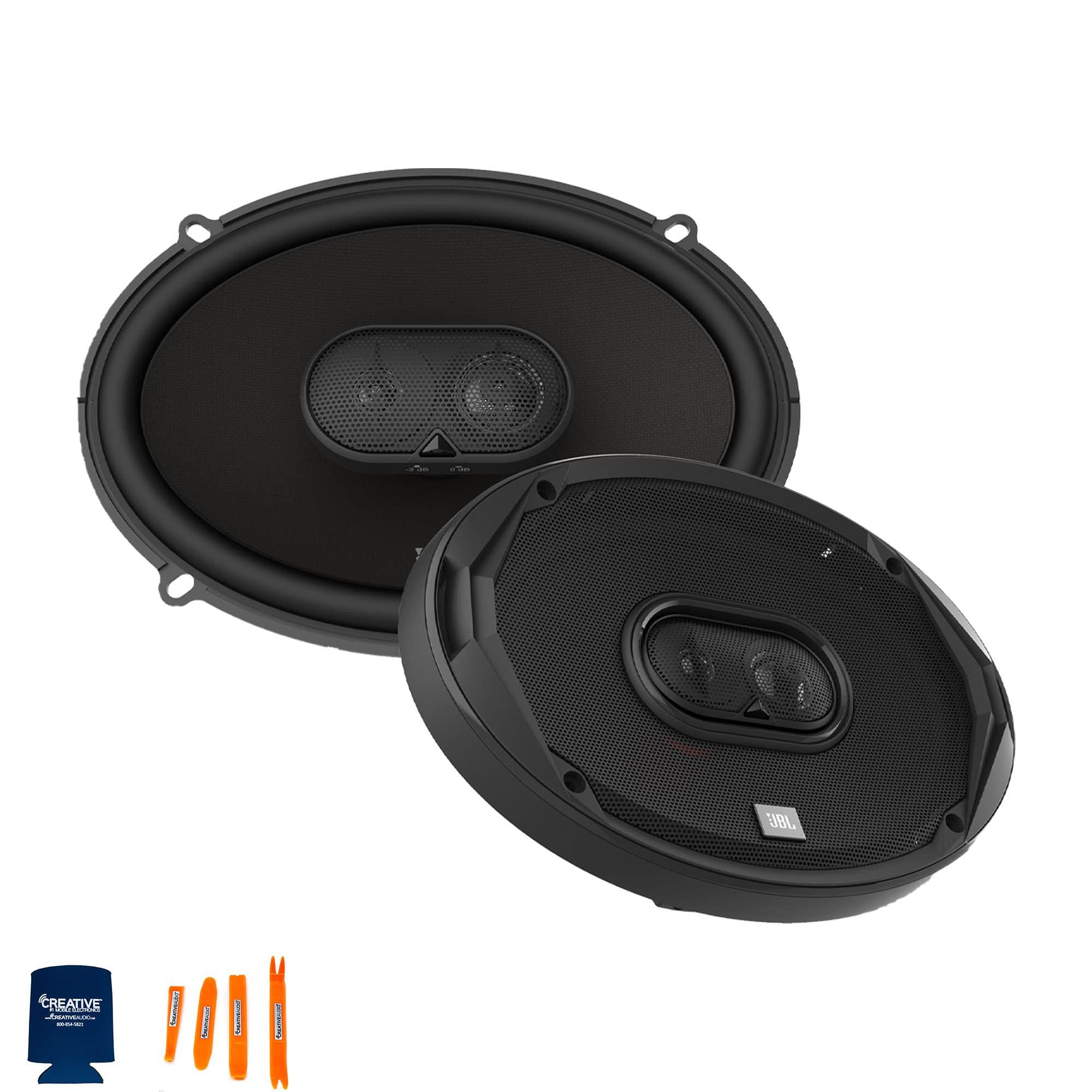 JBL JBL - STADIUM62F 6 1/2" Coax Car Audio Speaker (Pair) w/ STADIUM62CF 6 1/2" 2-Way Car Audio Component Speakers (Pair)