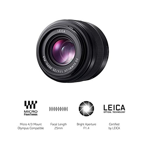 Panasonic Panasonic H-XA025 Leica DG Summilux Lens 25 mm (50 mm KB), Dust Protection, Splashproof, F1.4 Black
