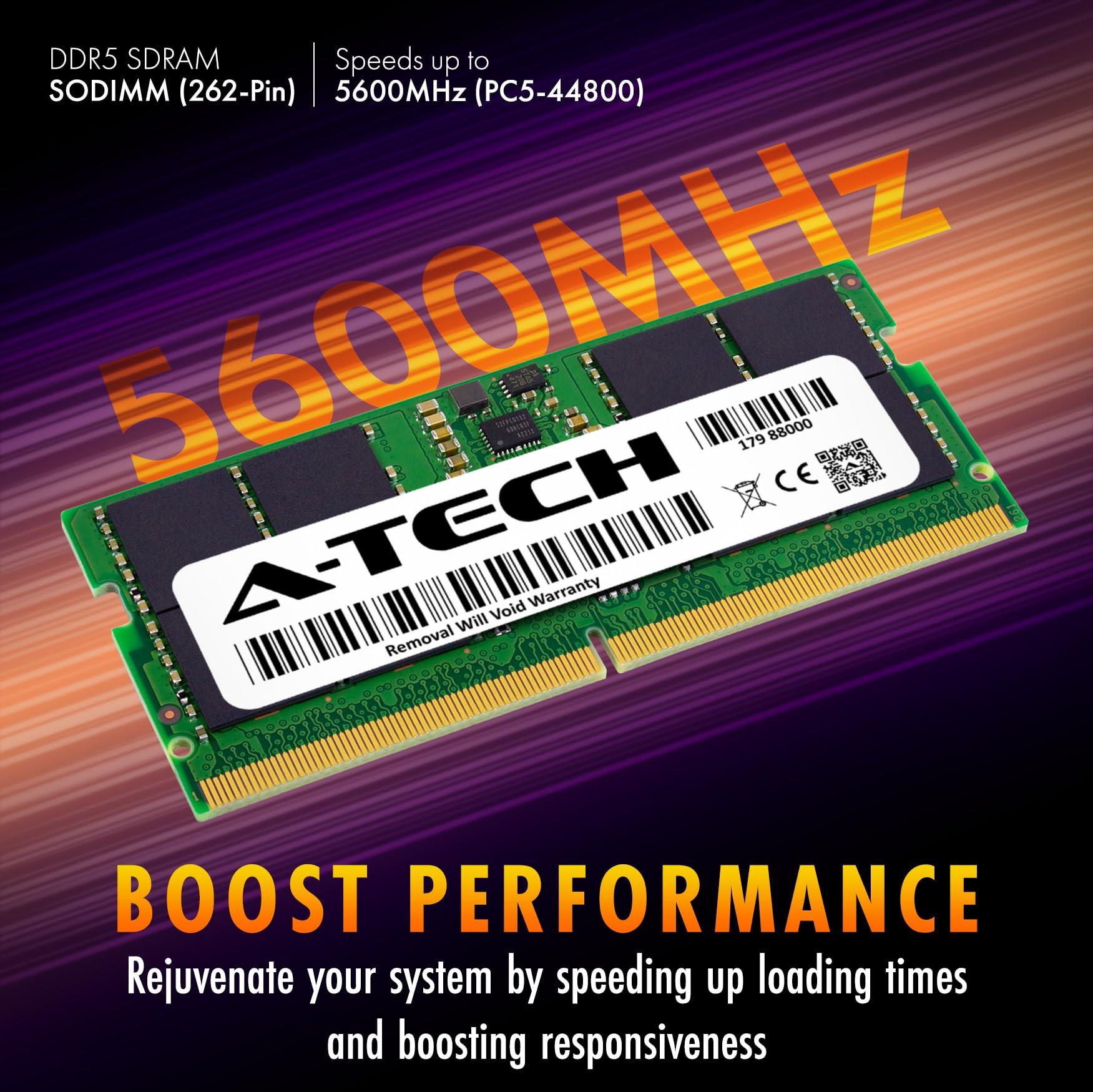 A-Tech A-Tech 32GB Kit (2x16GB) RAM for Acer Predator Helios Neo 16 PHN16-71, Neo 18 PHN18-71 Gaming Laptop | DDR5 5600MHz PC5-44800 SODIMM 1.1V 262-Pin Non-ECC SO-DIMM Memory Upgrade