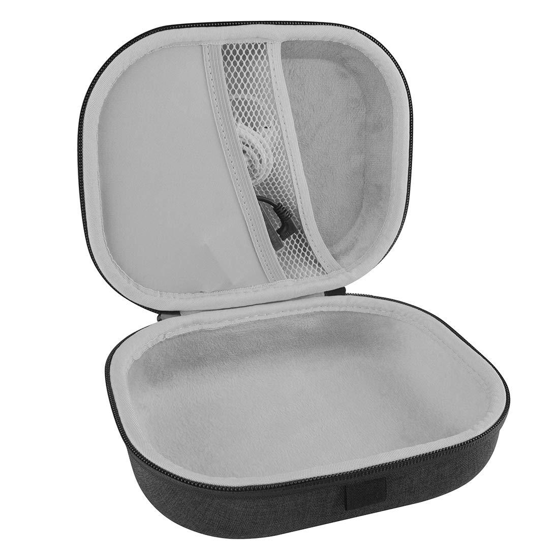 GEEKRIA Geekria Shield Headphones Case Compatible with Skullcandy Hesh 3, Hesh Evo, Crusher Evo, Crusher ANC, Replacement Hard Shell Travel Carrying Bag with Cable Storage (Dark Grey)