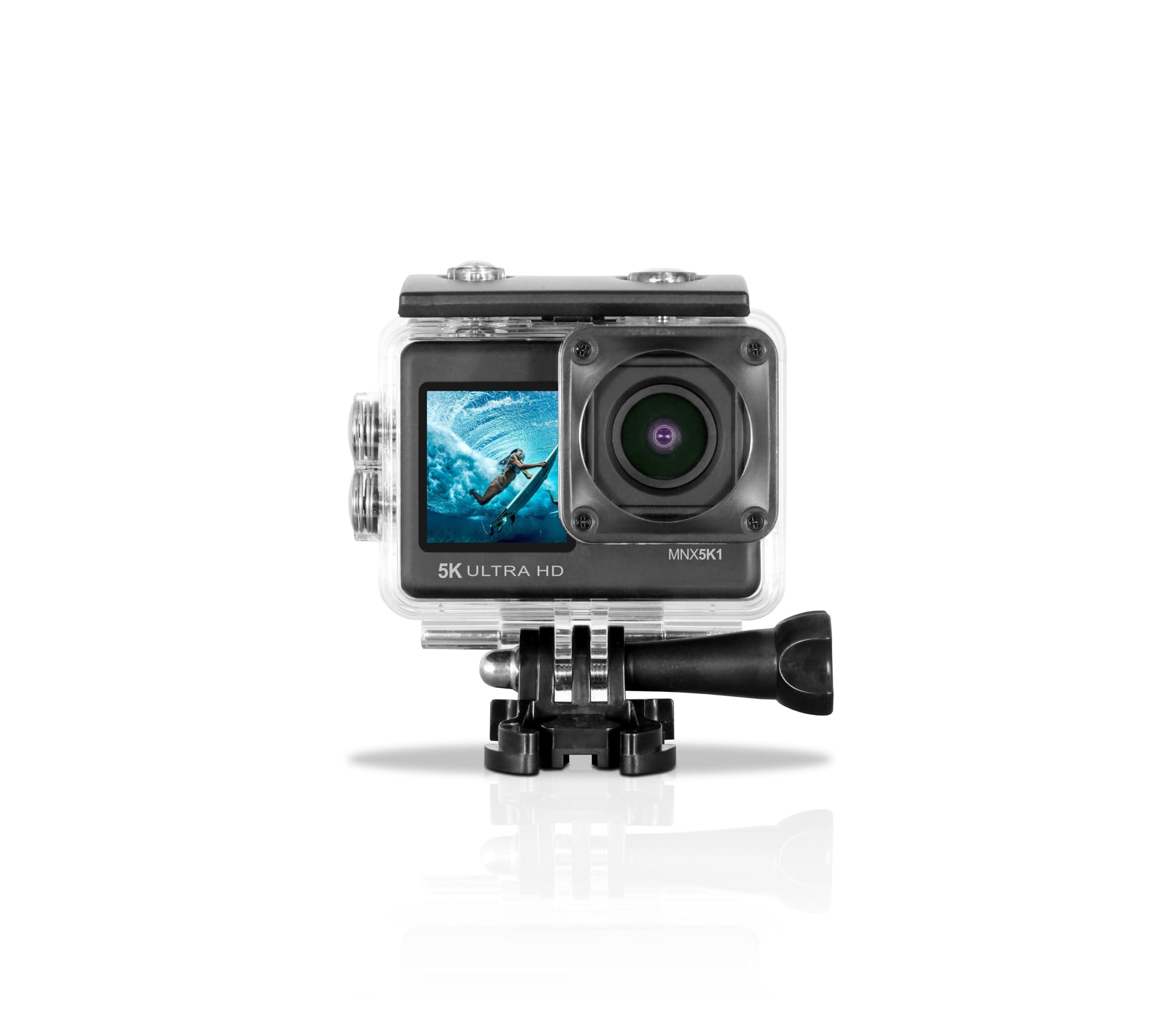 Minolta Minolta MNX5K1 5K Ultra HD / 24 MP Action Camera Kit with Waterproof Case