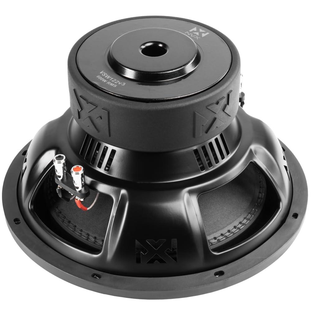 NVX NVX VSW122 Version 3 (VSW122v3) 1200W Peak (600W RMS) 12\" VS-Series v3 Dual 2-Ohm Car Subwoofer