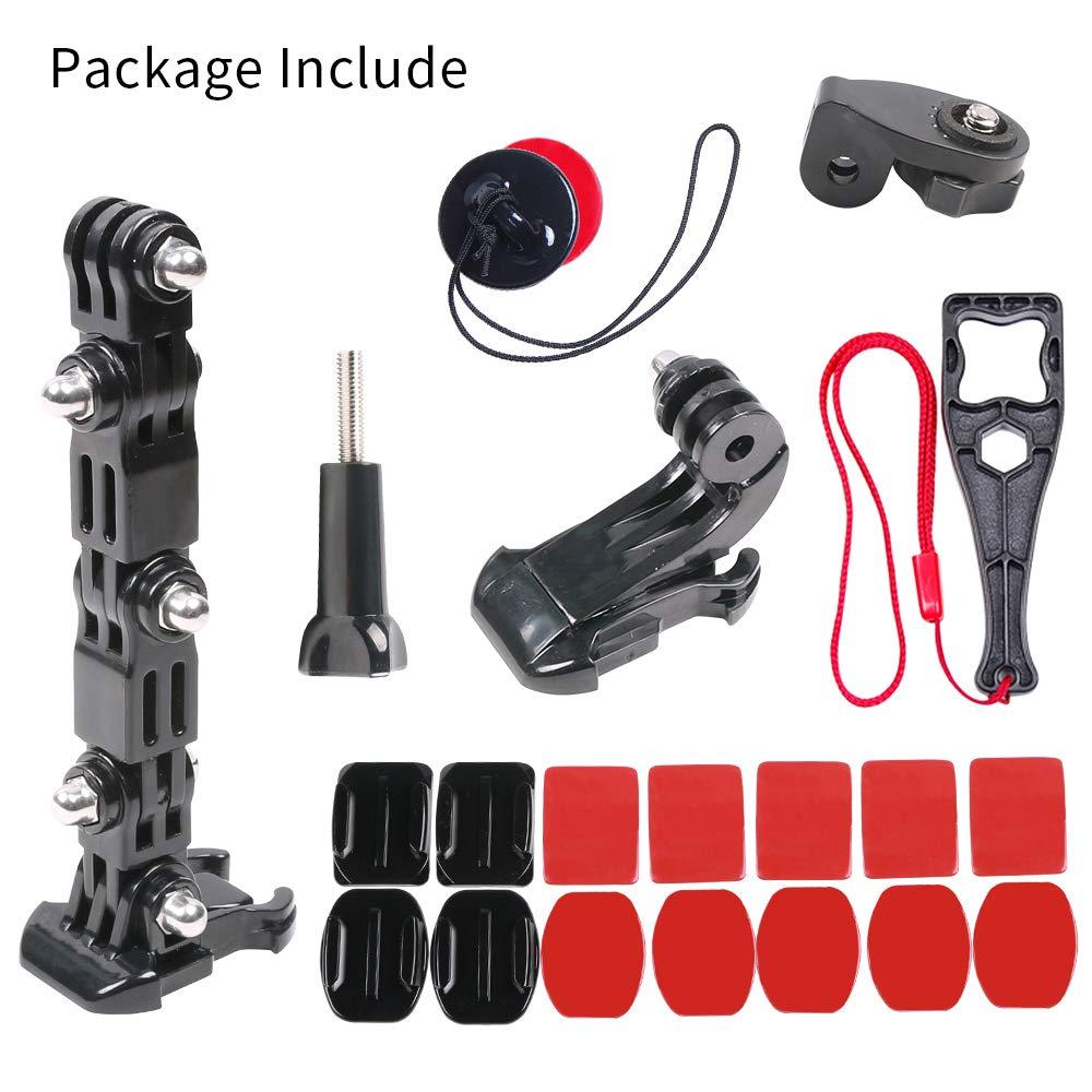 SKEZN Motorcycle Helmet Chin Mount Kit Compatible with GoPro Hero 12 Black, Hero 11/10/9/8/7 (2018) and More Action Cameras (Motorcycle Helmet Chin Mount)