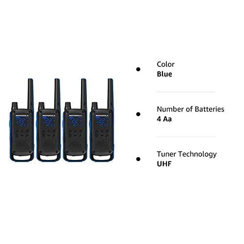 Motorola Motorola T800 Talkabout Two-Way Radios - Black/Blue (4 Pack)