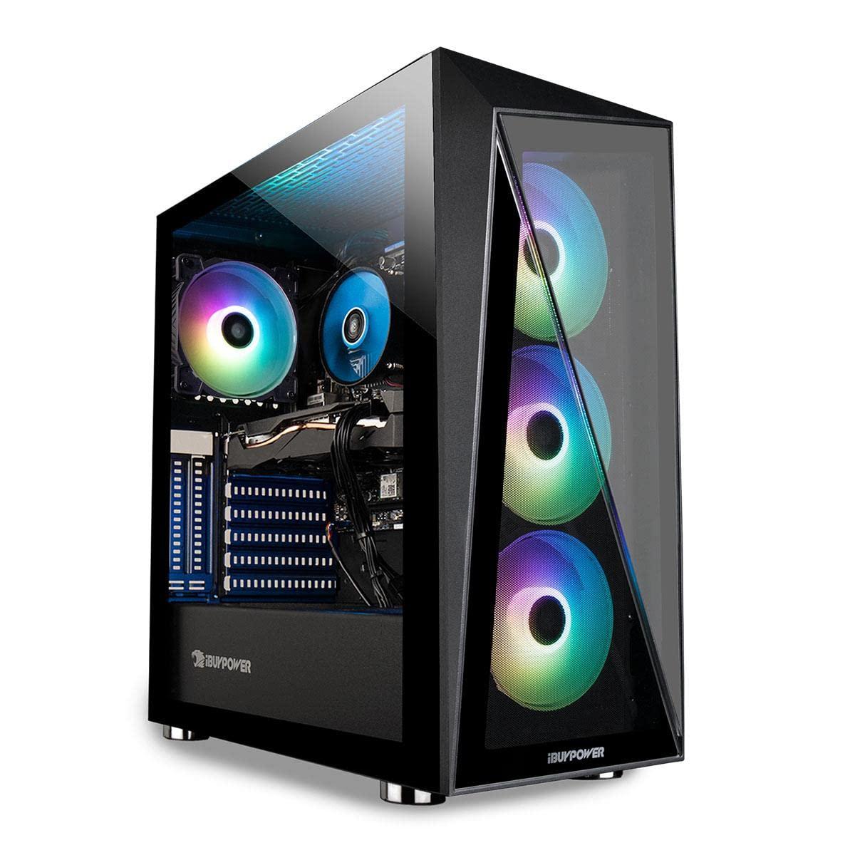 iBUYPOWER iBUYPOWER Pro Gaming PC Computer Desktop - SlateMR 1004 (Intel Core i3-10105F 3.7GHz, Nvidia GeForce GTX 1650 4 GB, 8GB DDR4, 480 GB SSD, RGB Fans, WiFi Ready, Windows 11 Home)
