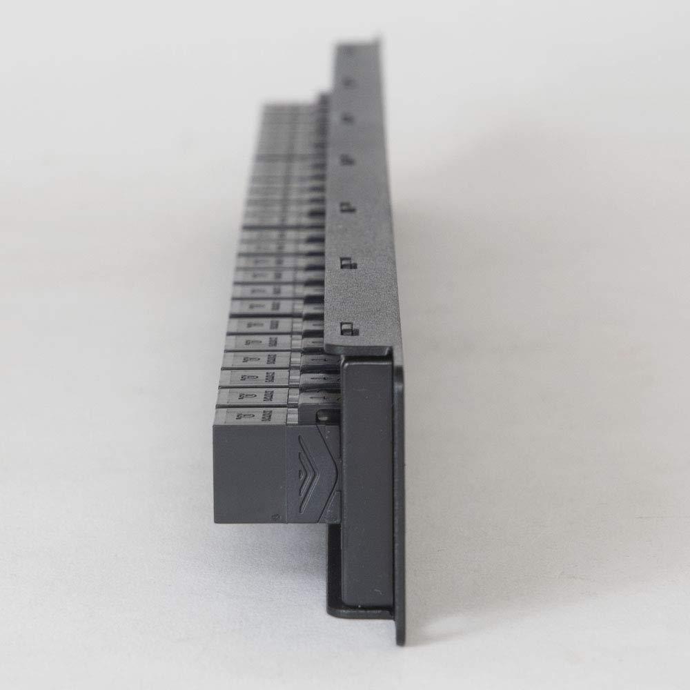 ICC ICC CAT6 Feed-Through Patch Panel with 24 Ports, 1U Horizontal Rackmount, No Punch Down, RJ-45 to RJ-45 Connections, TIA-Rated, PoE++ and TAA Compliant, Black