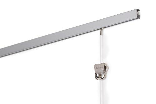 Stas Picture Hanging Systems STAS Picture Hanging System: STAS minirail alu 200cm 78.75 inch + Installation kit