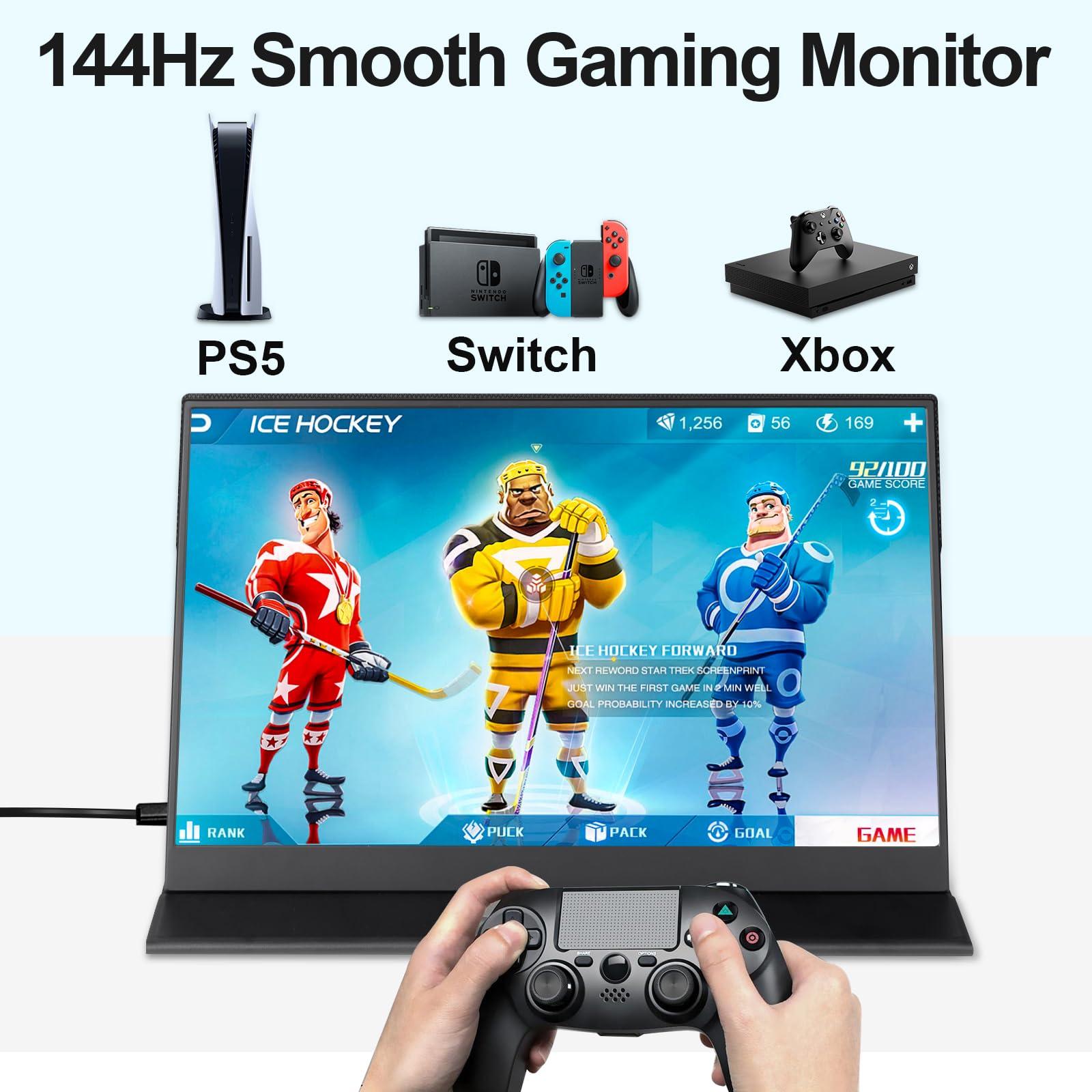 Lasitu Lasitu Portable Monitor 15.6 Inch Full HD 1080P Portable Screen IPS HDR USB C Laptop Monitor HDMI Gaming Monitor Second Monitor for Laptop PC Phone Xbox PS4/5 Switch with Smart Cover