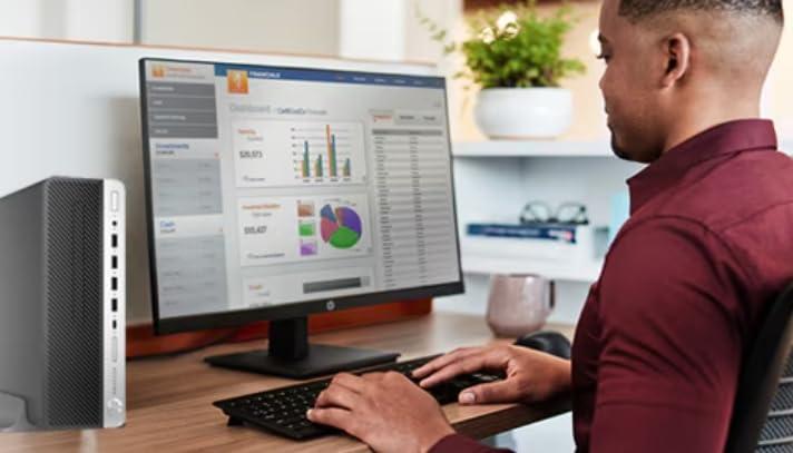 HP HP ProDesk 600 G5 SFF Home and Business Desktop,Intel i5-9500,32GB RAM 1TB SSD,3.0GHz up to 4.2GHz,Keyboard&Mouse, WiFi, Bluetooth, Windows 11(Renewed)