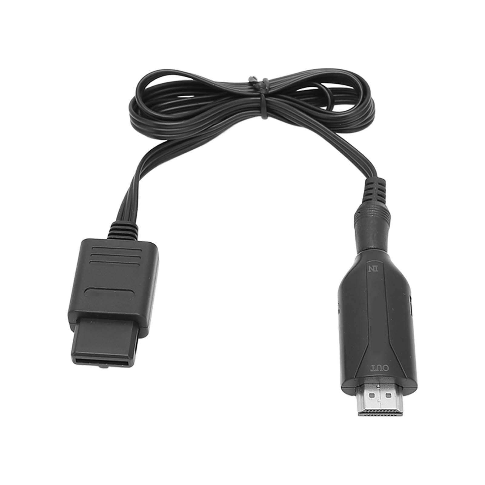 SUNGOOYUE HDMI Cable for N64, N64 to HDMI Converter HDMI Cable Adapter Converts with Power Cord Compatible with N64/NGC/SNES Game Console