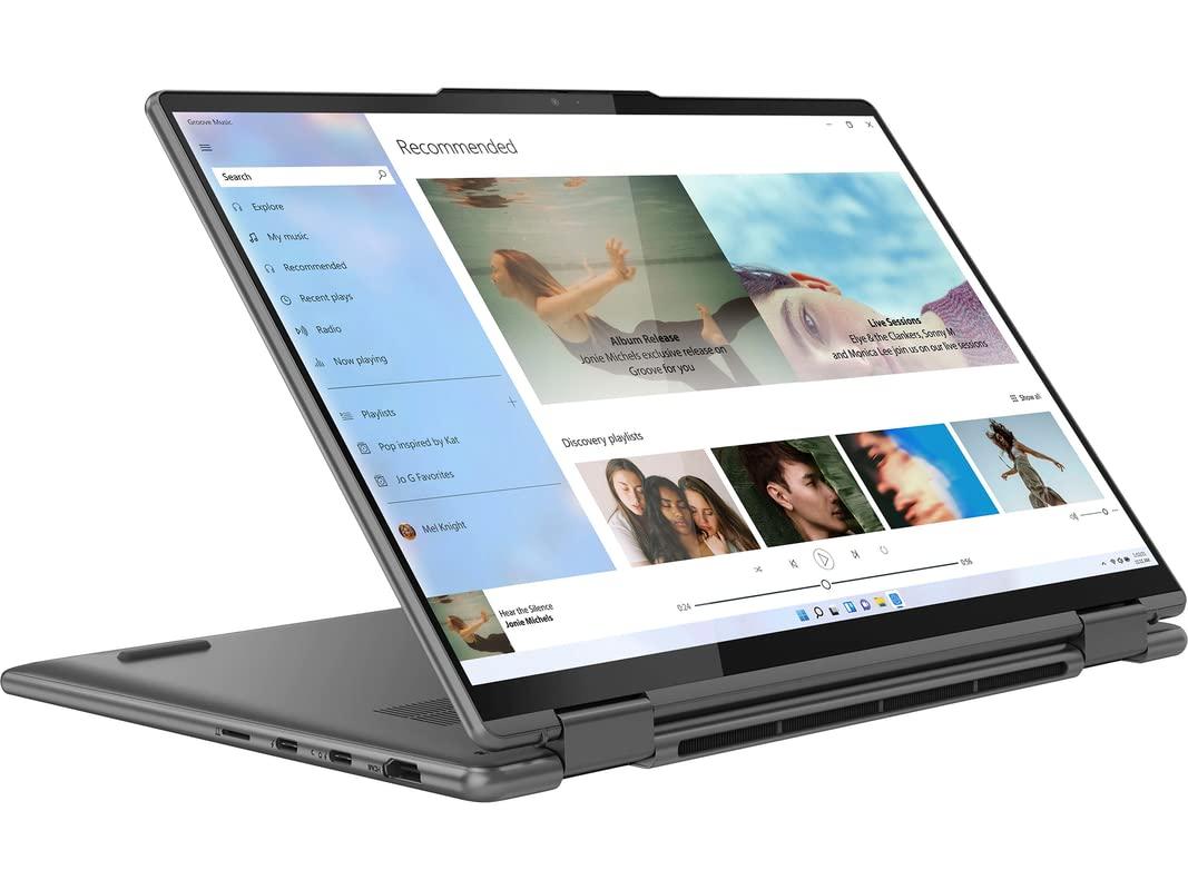Lenovo Lenovo 2022 Yoga 7i 14" 2.2K Touch 2-in-1 Laptop, Intel Evo Platform Core i5-1235U, 8GB RAM, 2TB PCIe SSD, Iris Xe Graphics, Backlit Keyboard, Fingerprint Reader, Win 11, Grey, 32GB USB Card (Renewed)