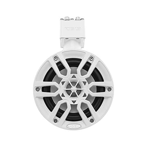 DS18 DS18 NXL-X6TP/WH Hydro 6.5" Marine Towers with Integrated RGB LED Lights High Performance, Marine Grade IP65 Rated, 300 W Max 150 W RMS 4 Ohms (Pair)