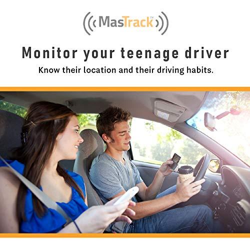 MasTrack MasTrack- GPS Tracker W/No Contract | Track On Computer Smartphone | Fleet Monitoring Tracking Employees, Teens, Spouse| Plug Into OBD Port Instant Alerts & Engine Diagnostics
