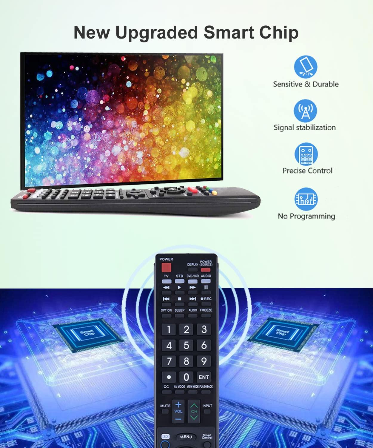 JISOWA JISOWA Replacement Remote Control Universal for Sharp LCD LED Aquos 3D 4K Ultra Smart HD TV RRMC GB005WJSA GB105WJSA GA935WJSA GA890WJSA LC-60LE650U LC-60LE832U LC-70LE632U LC-80LE650U LC-80LE844U