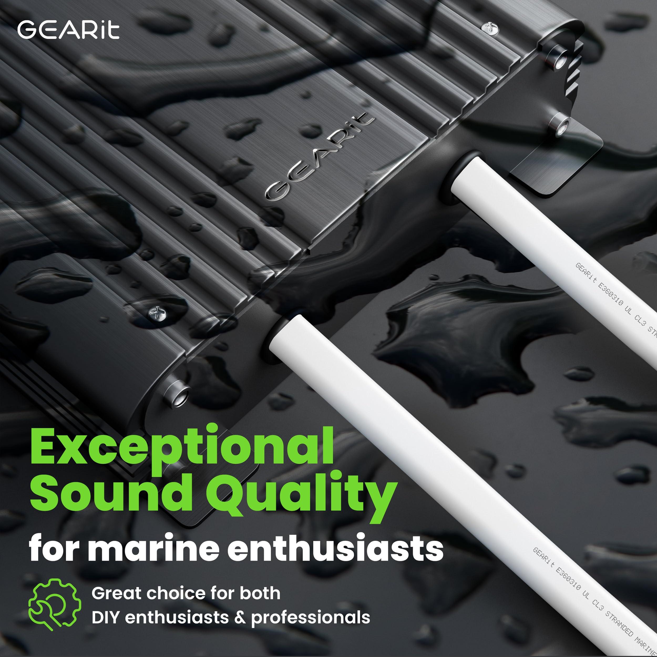 GEARit GEARit 14 Gauge Marine Wire, 14/2 AWG (20ft) Marine Grade Tinned Copper Oxygen Free, Duplex 2-Conductor Insulated Red & Black Electrical Cable for Boat, Automotive, RV, Camper, Trailer