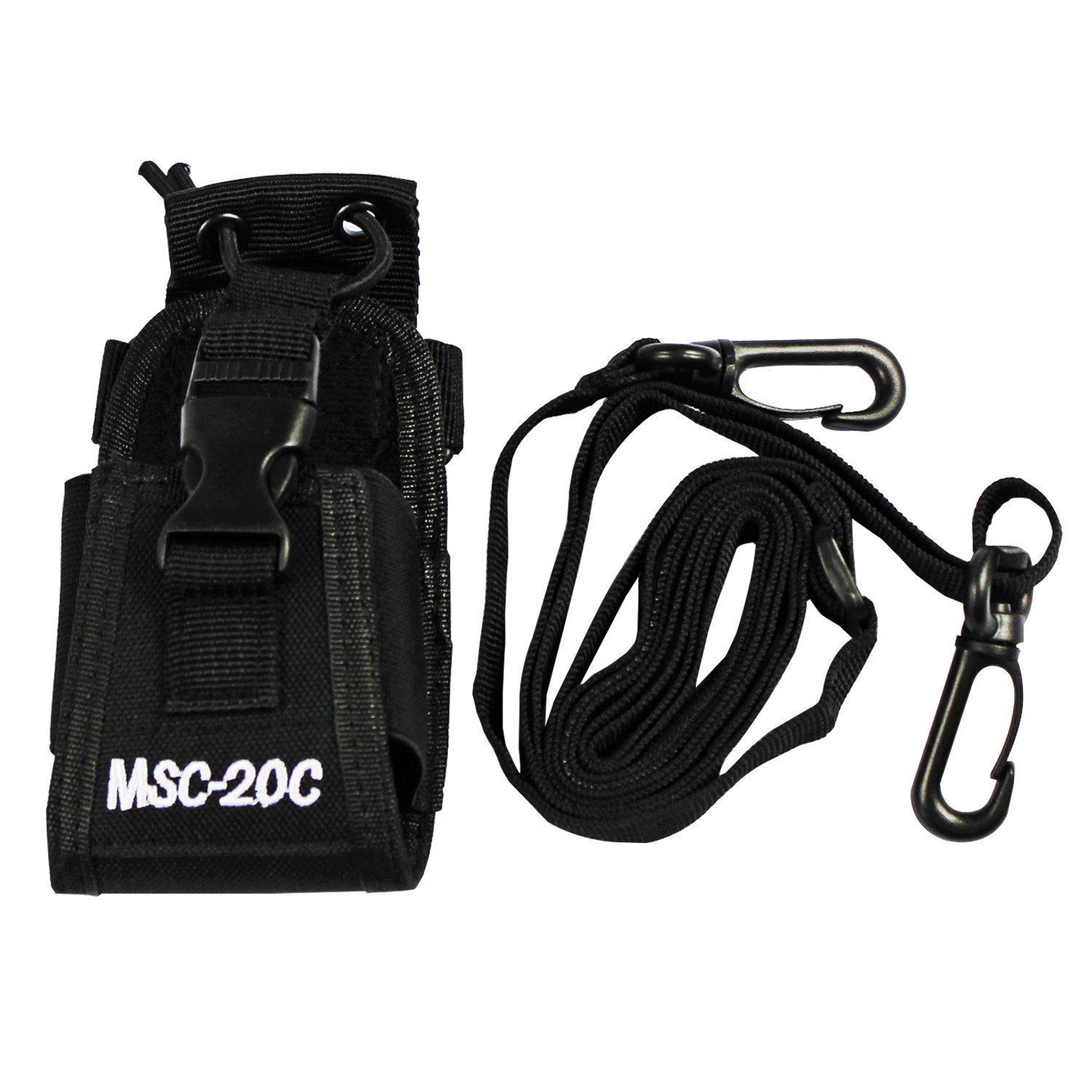 abcGoodefg abcGoodefg 3 in1 Radio Holder Holster Case Pouch Bag for GPS Kenwood Motorola baofeng UV5R UV82 UV5RA 888S Retevis H777 Two Way Radio Walkie Talkie MSC 20C (1Pack)
