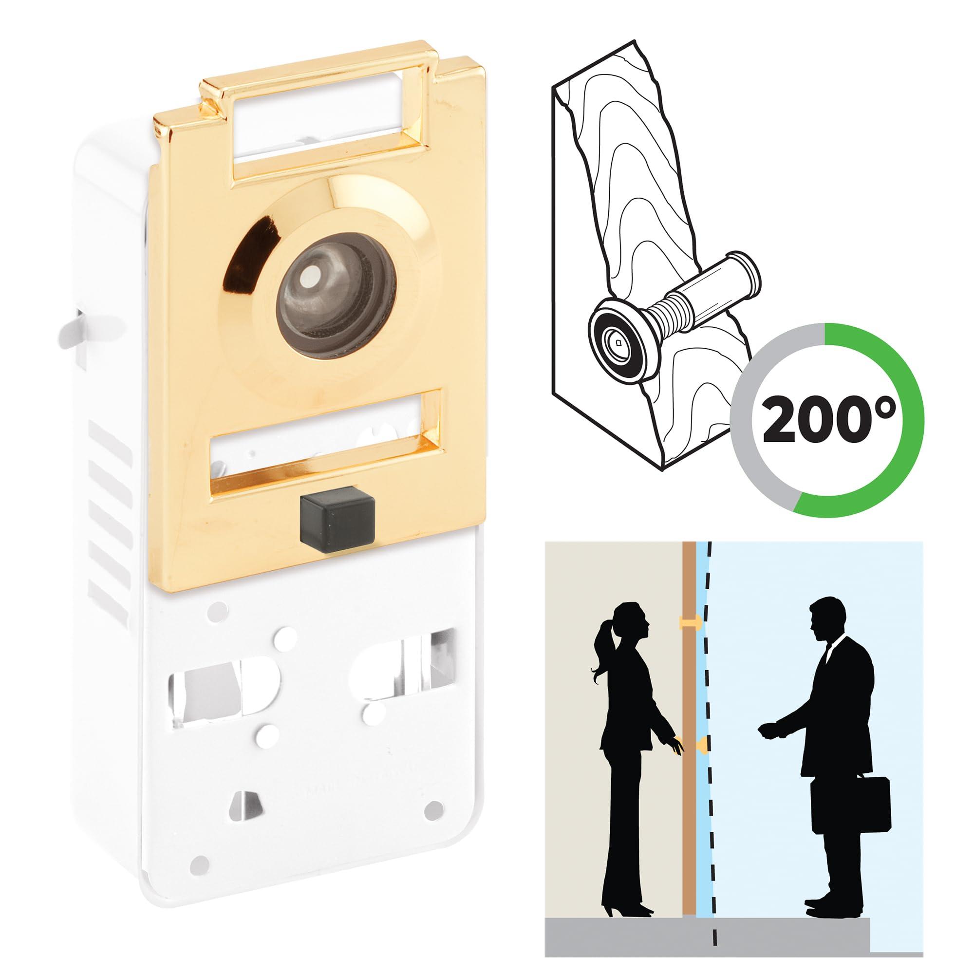 Defender Security Prime-Line U 10814 200 Degree Door Viewer and Chime (Single Pack)
