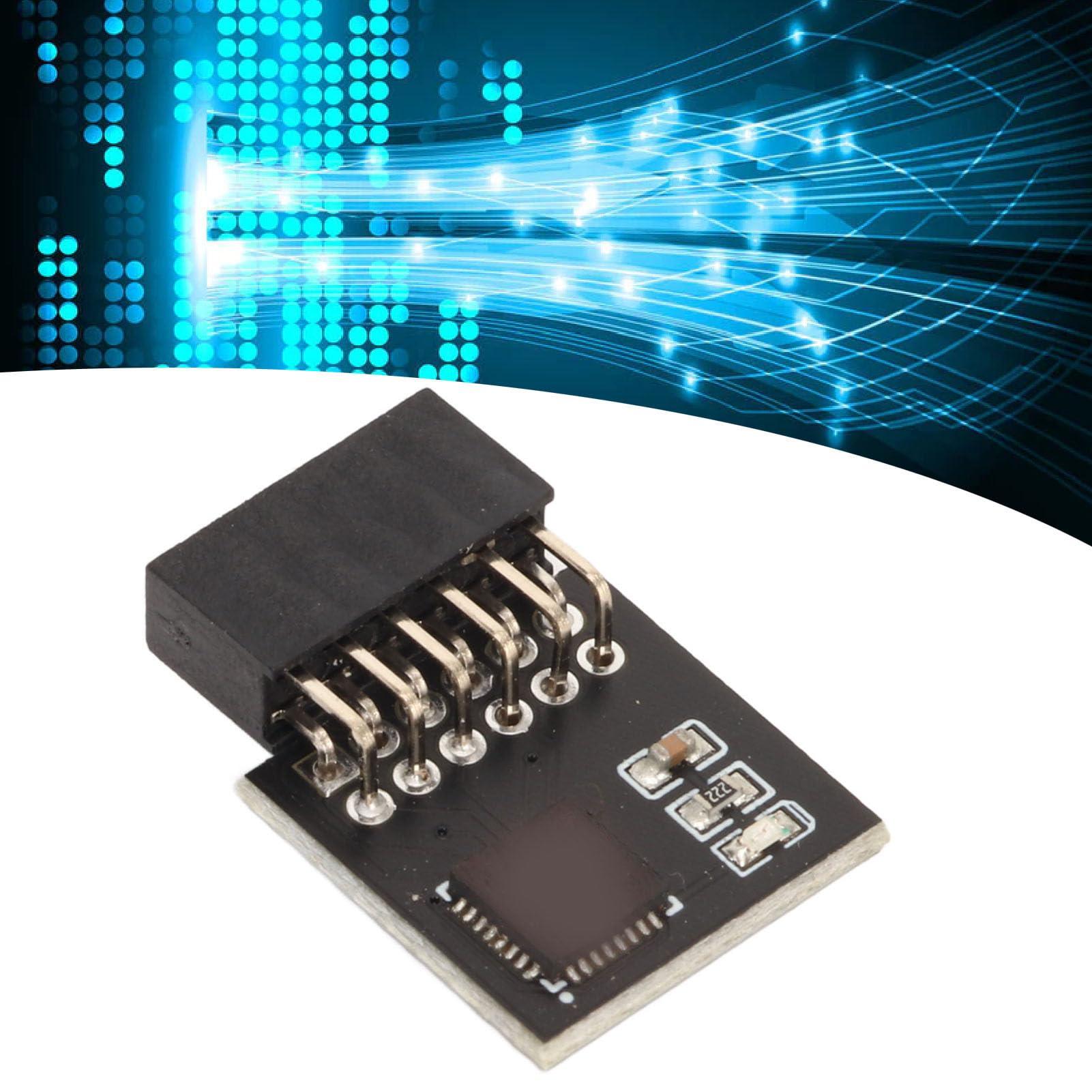 Gearwell TPM 2.0 Module, 12Pin SPI Interface Reliable Replacement SPI Module for WIN11 System for MSI Motherboard DDR4 Memory