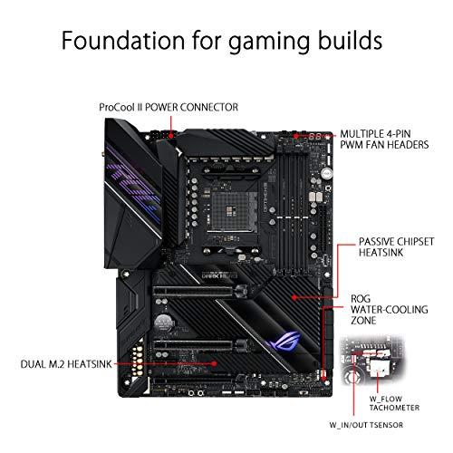 ASUS ASUS ROG Crosshair VIII Dark Hero AMD AM4 X570S Zen 3 Ryzen 5000 & 3rd Gen Ryzen ATX Gaming Motherboard (PCIe 4.0, 14+2 Ti Power Stages, PCH Heatsink, Wi-Fi 6, 2.5 Gbps LAN, USB 3.2 Gen 2 Type-C