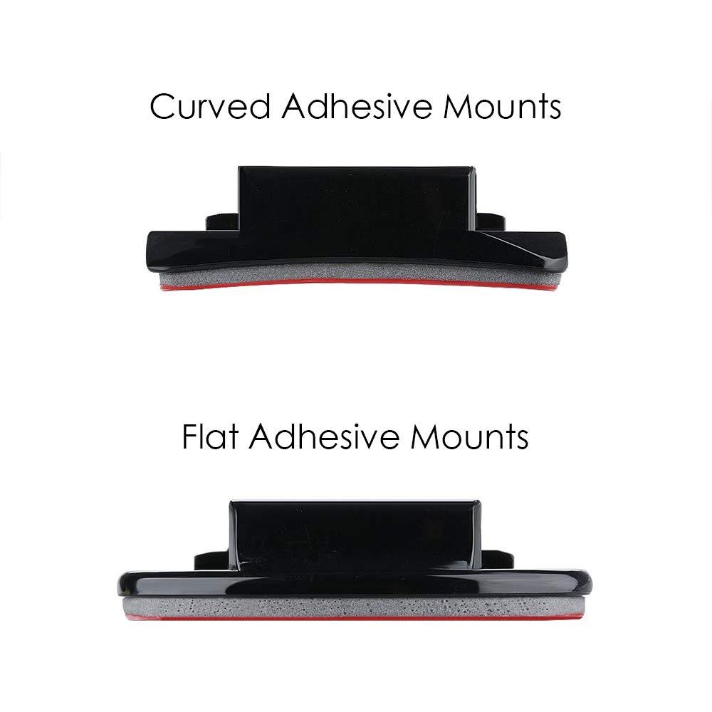 Sametop Sametop Helmet Adhesive Sticky Mounts Curved Attachment Flat 3M Mount Compatible with GoPro Hero 12 11 10 Max 9 8 7 6 5 4 Session DJI Osmo Action Cameras (6 Packs)