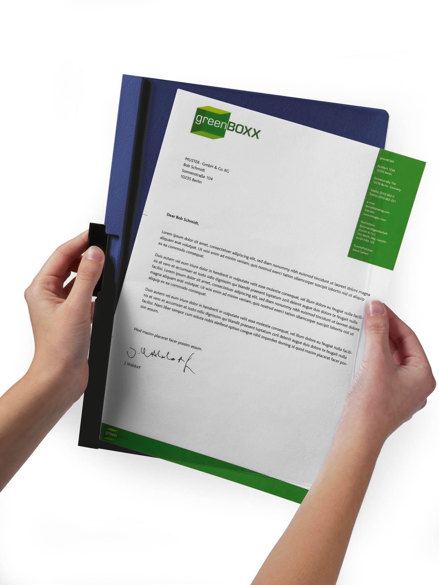 Durable Durable DURAClip 60 A4 Clip Folder | Holds Up to 60 Sheets of A4 Paper | Robust Metal Sprung Clip | Pack of 25 Assorted Coloured Files