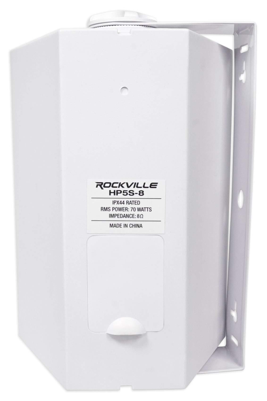 Rockville Rockville (4) HP5S-8 5.25" Outdoor/Indoor Home Theater Speakers w/Swivel Bracket