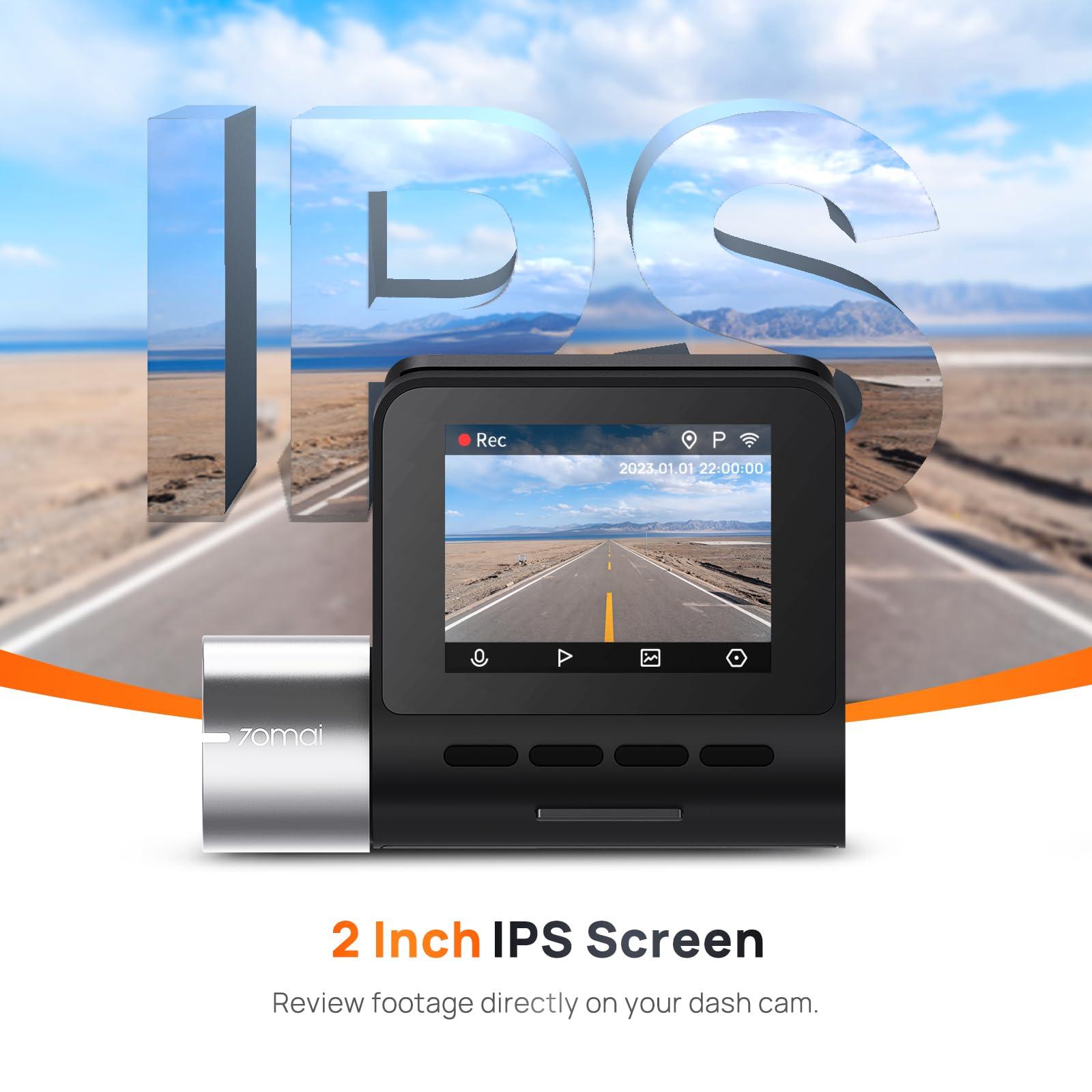 70mai 70mai Front Dash Cam A500S+ 32GB Card 1944P UHD with Sony IMX335, Built-in WiFi GPS Smart Dash Camera for Cars, Optional Rear Dash Cam, ADAS, 2\'\' IPS LCD Screen, 140 Wide Angle, WDR, Night Vision