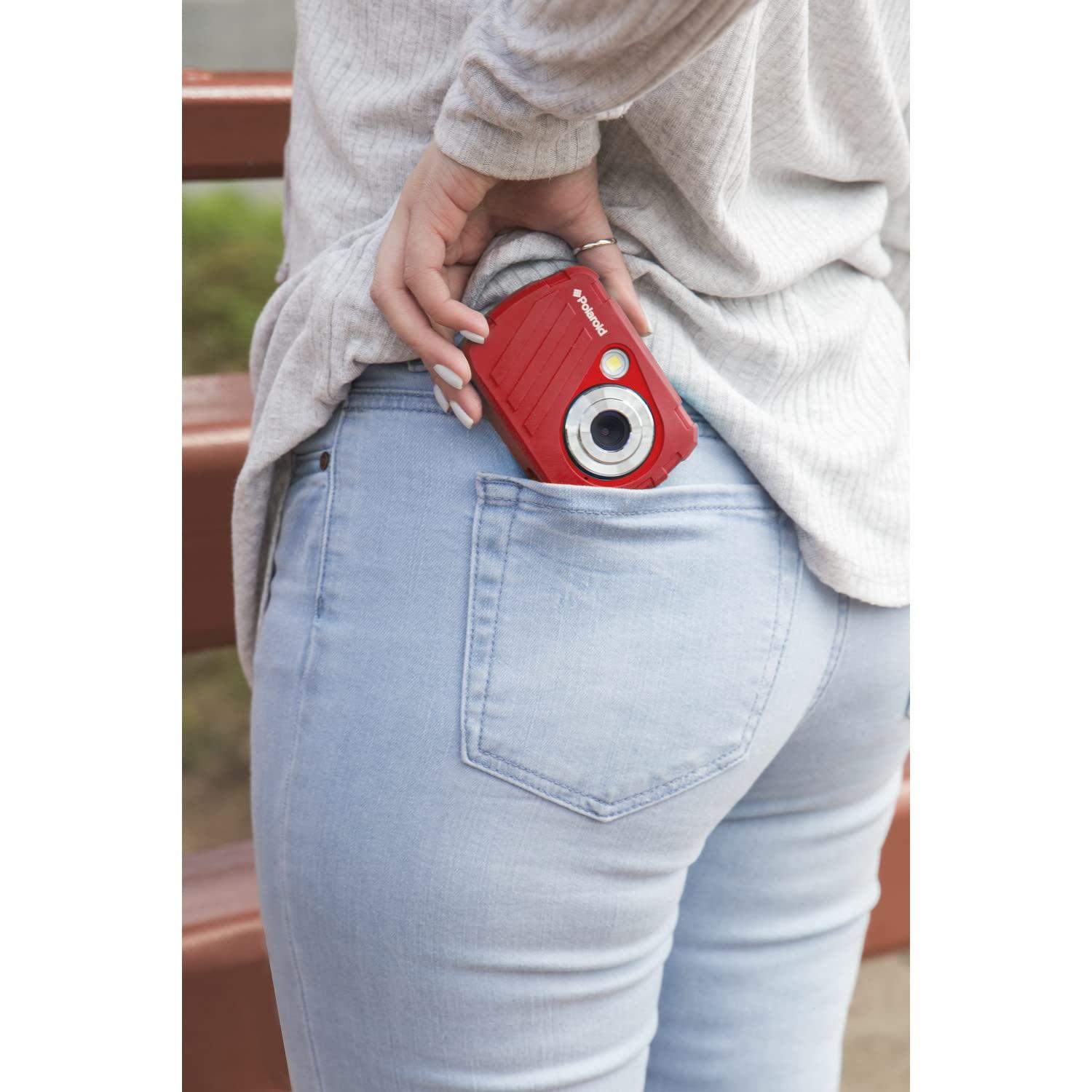 Polaroid Polaroid IS048 Waterproof Instant Sharing 16 MP Digital Portable Handheld Action Camera