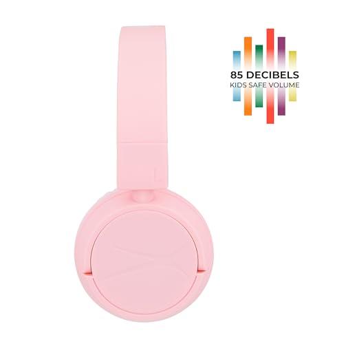 Altec Lansing Altec Lansing Kid Safe 2-in-1 Bluetooth and Wired Headphones, Noise Cancelling, Volume Control, Wireless, Foldable Design (Pink)