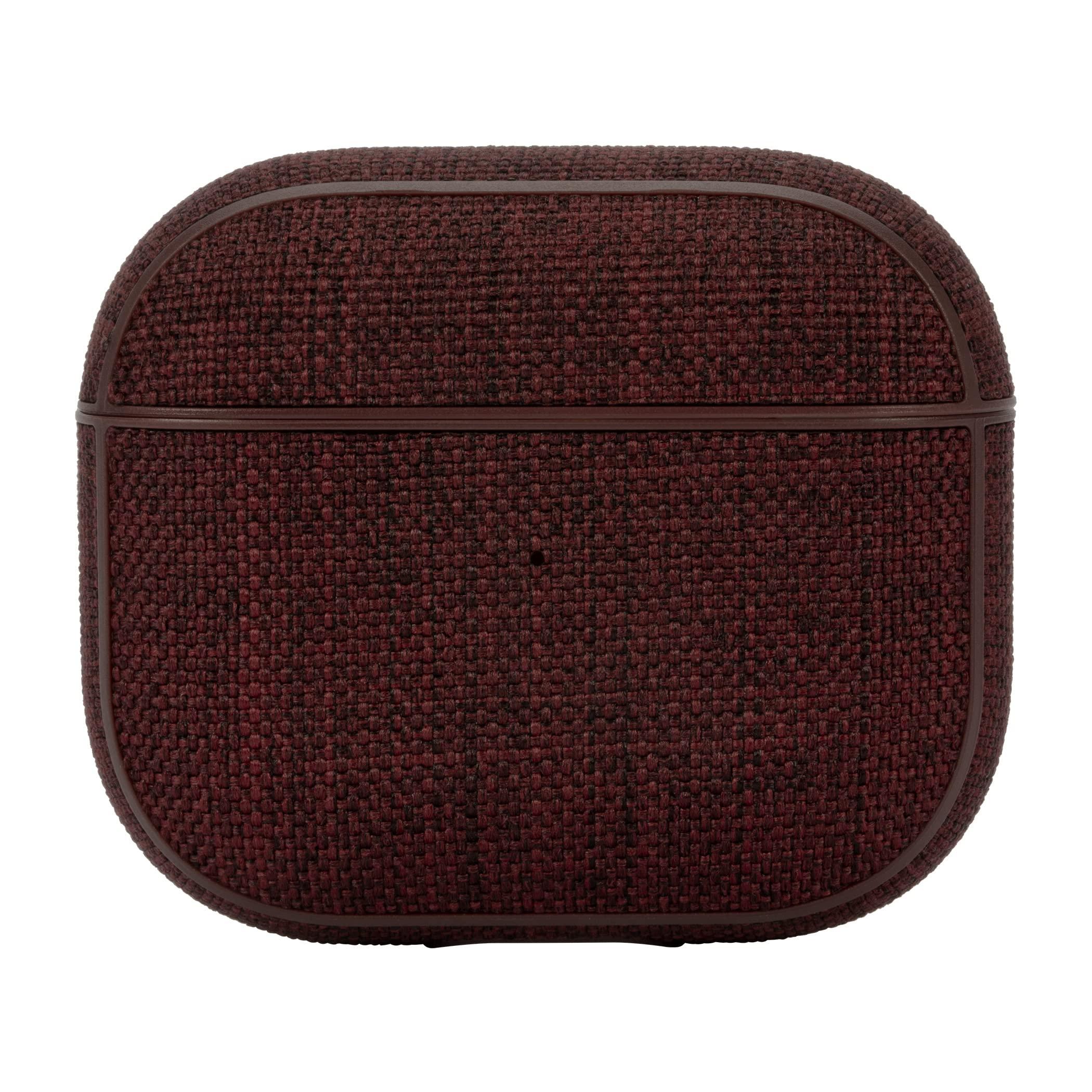 Incase Incase Airpods Case in Woolenex - Airpod 3rd Gen Case - Durable, Lightweight and Protective Cover with Premium Fabric, Scratch-Resistant Design, and Precision Fit for Everyday Use - Deep Red