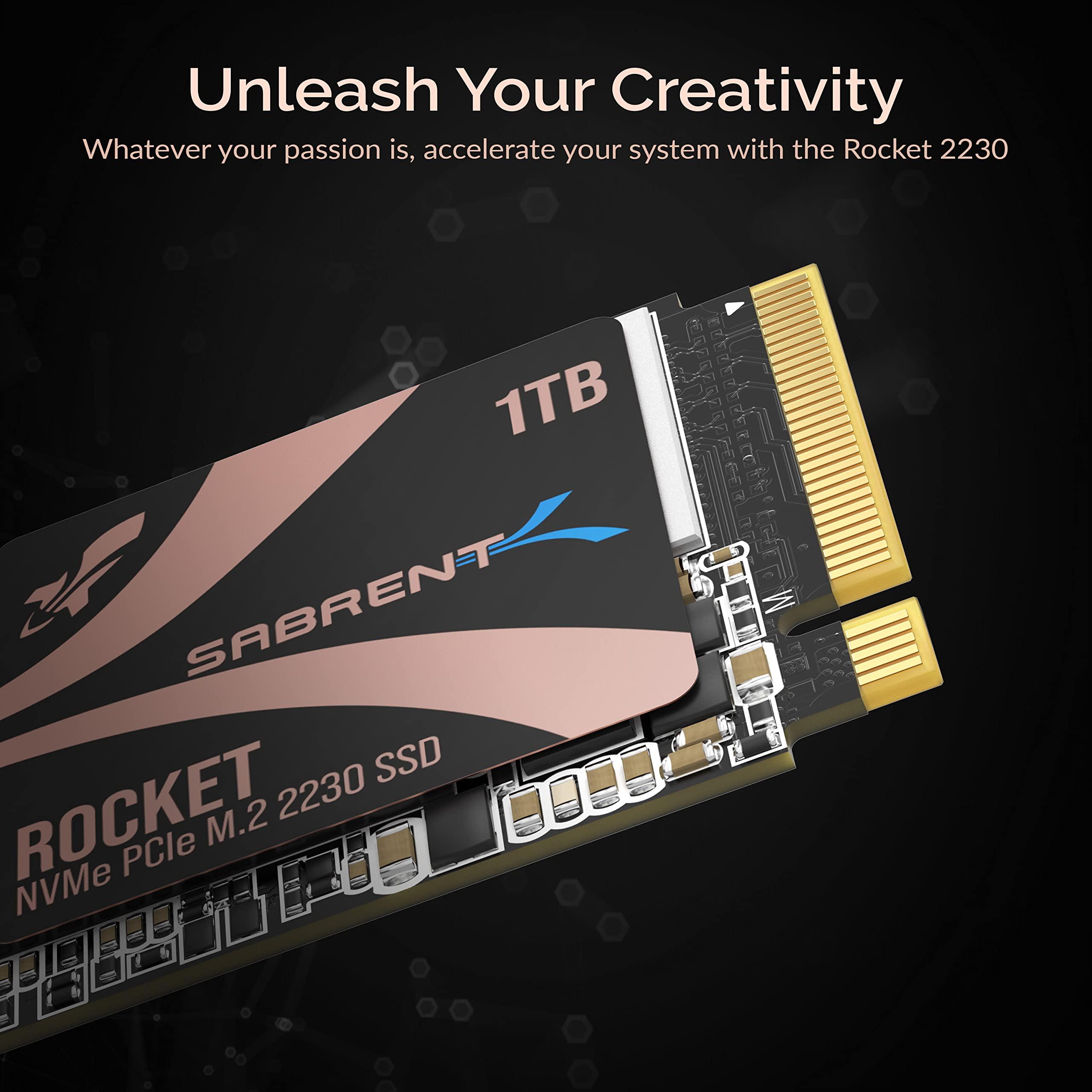 SABRENT SABRENT Rocket 2230 NVMe 4.0 1TB High Performance PCIe 4.0 M.2 2230 SSD [SB-2130-1TB]