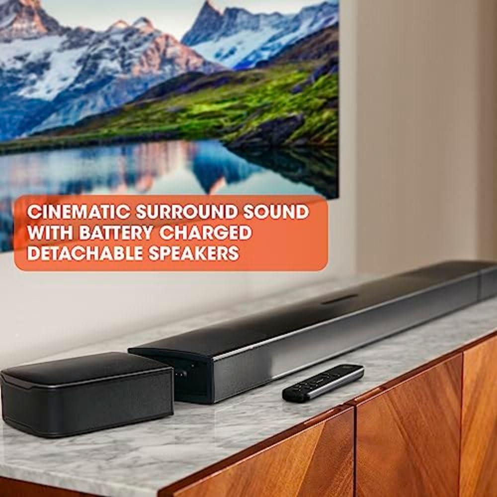JBL JBL Bar 9.1 - Channel Soundbar System with Surround Speakers and Dolby Atmos, Black