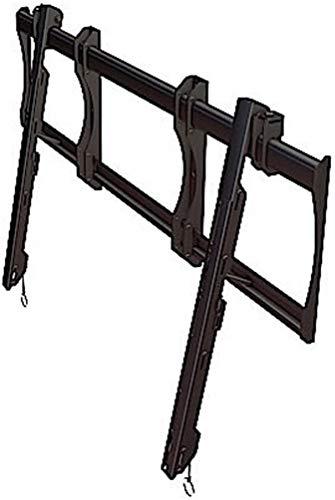 Crimson AV Crimson AV RSF100 Robust Series Flat Mount for Large-Format and Interactive Displays 100"+ TVs with Lateral Shift and Post-Installation Leveling, Black, 400lb (181kg) Weight Capacity