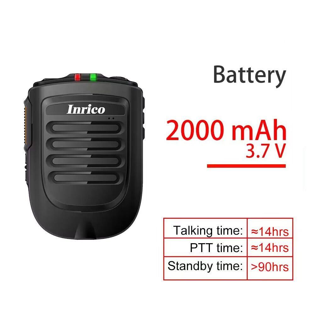 Inrico ANYSECU Inrico Wireless PTT Microphone B01 iOS Version Wireless PTT Button Zello mic Zello ptt Button Speaker for iOS and Android Phone