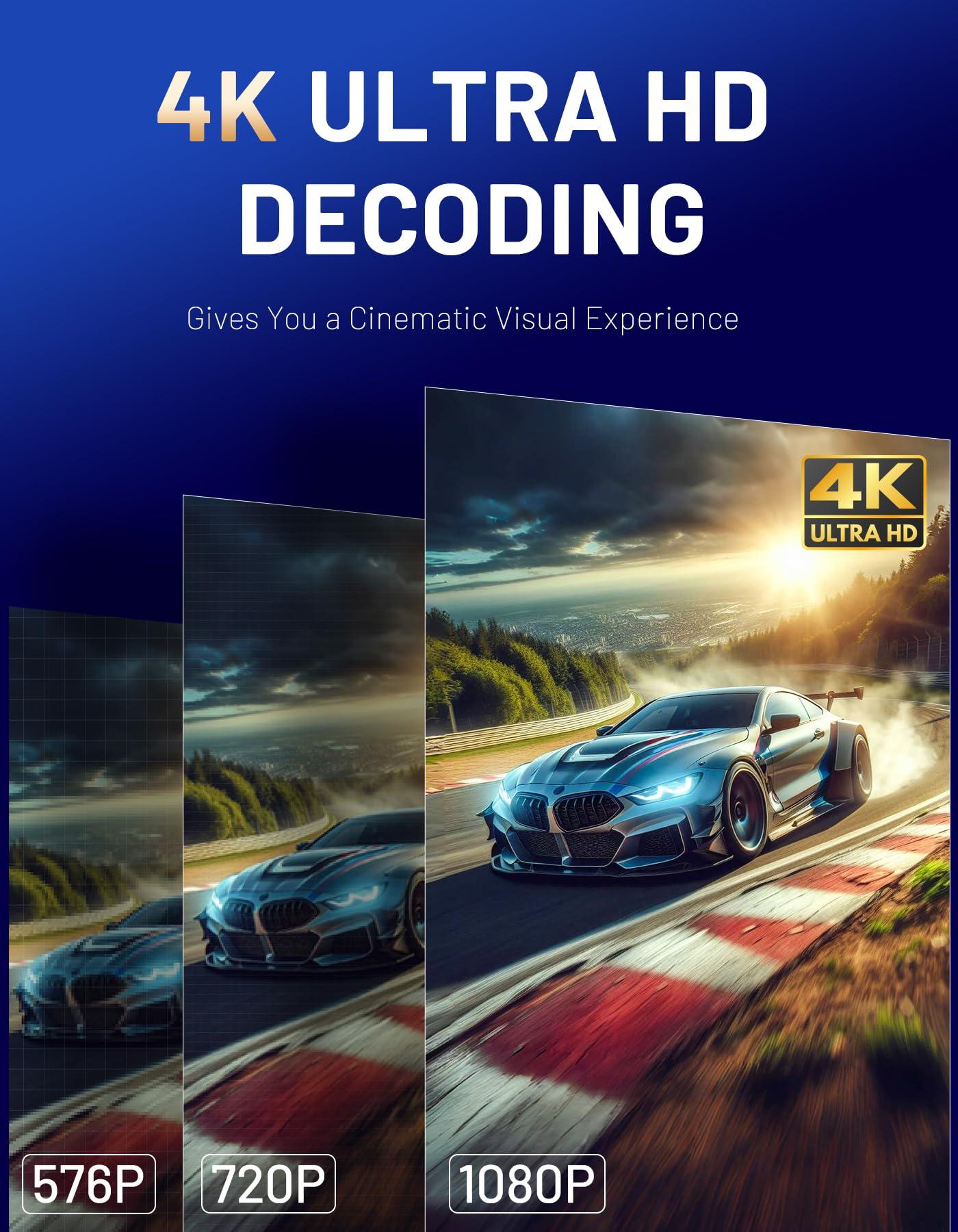 TPUFO TPUFO Wireless HDMI Transmitter and Receiver, 4K Decode 1080P Output, 2.4G/5G Plug & Play, for Streaming Video/Audio/Files, Audio Sync, USB-C to HDMI Adapter, No Need App/Bluetooth/WiFi