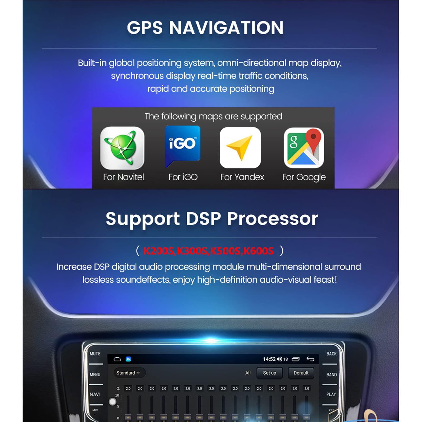 ZYLR ZYLR Double Din Car Stereo 9 Inch Touch Screen for Honda Odyssey 2015-2020 Support Steering Wheel Control/Carplay/Android Auto/DSP/RDS/FM Car Radio with Backup Camera and Adapter,K500s 4g+64g