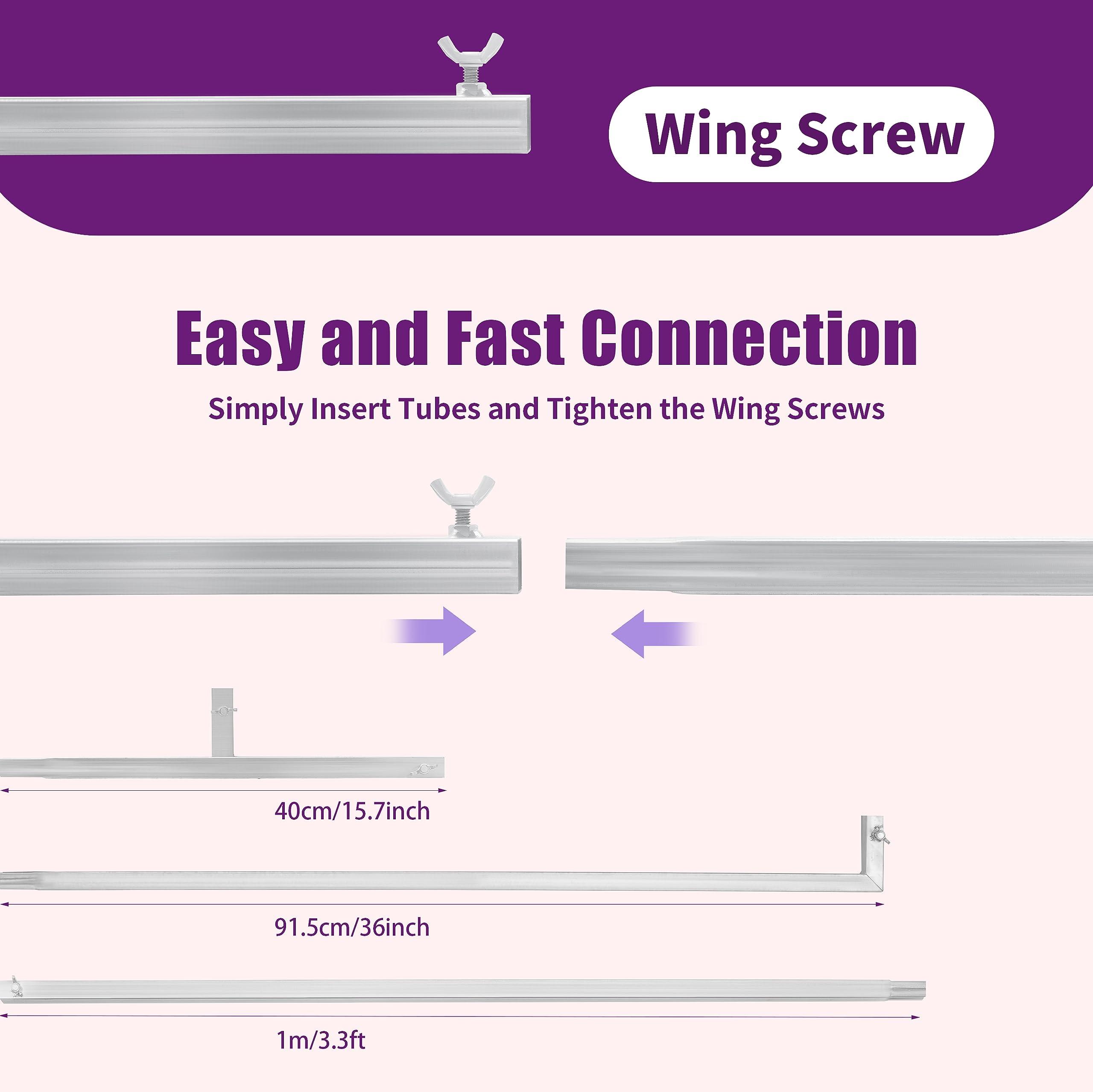 MARTEXBUY MARTEXBUY 10x20ft Backdrop Stand, Wedding Party Backdrop Stand Pipe Kit Curtain Frame, Professional Background Support, Heavy Duty Backdrop Stand for Wedding Party Celebration Photography Baby Shower