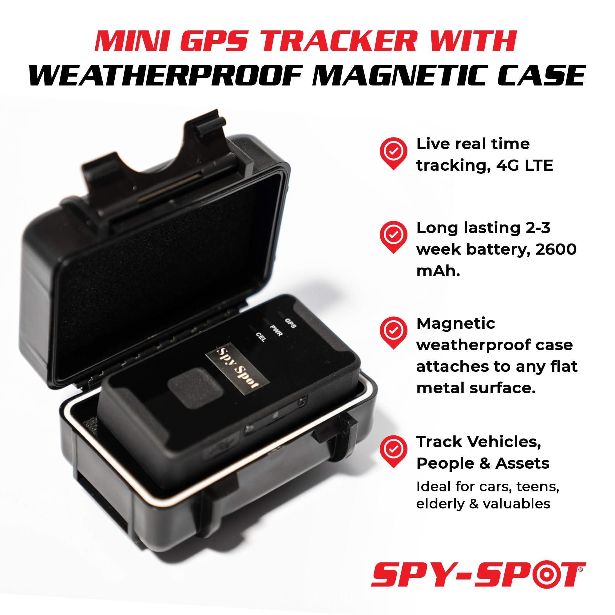 Spy Spot SpySpot Tracking Kit - 4G Queclink GL320MG GPS Tracker with Magnetic Waterproof Case, Battery and USB Adapter - Subscription Required