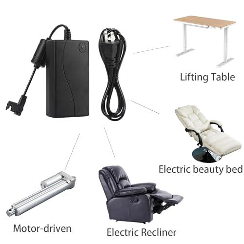 XHHLUO Power Recliner or Lift Chair Power Supply,29V/24V 2A AC/DC Switching Power Supply for Electric Recliner Transformer 29V 2A with 4 Feet US Power Wall Cord