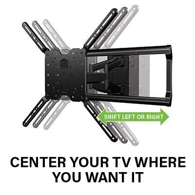 Sanus SANUS Universal Full Motion TV Mount with in-Wall Power Kit