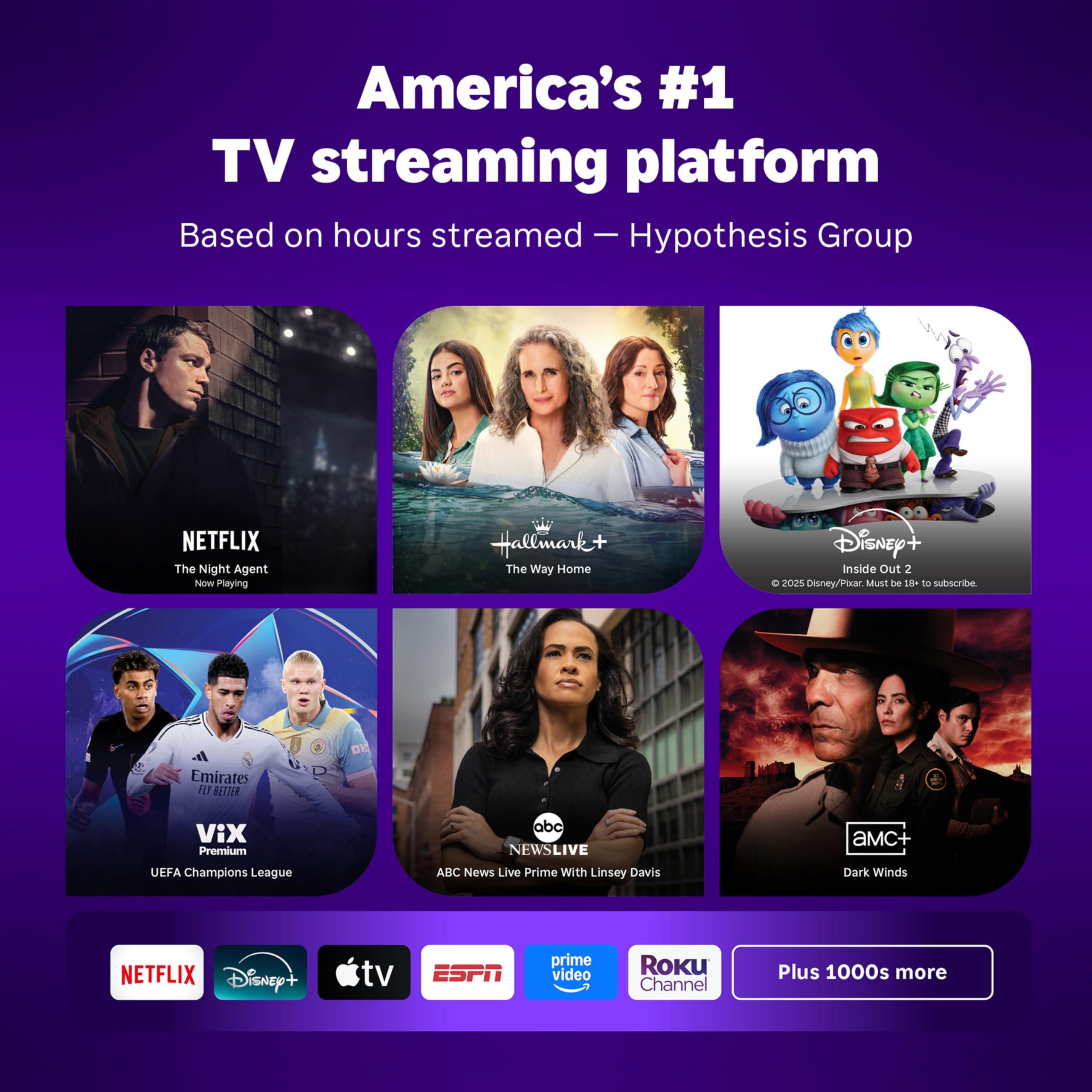 Roku Roku Streaming Stick 4K | Portable Roku Streaming Device 4K/HDR/Dolby Vision, Roku Voice Remote, Free & Live TV