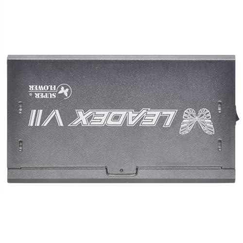 SUPER FLOWER Super Flower Leadex VII XG 1000W 80+ Gold, Cybenetics Platinum, Full Modular, ATX 3.1 & PCIe 5.0, W/12VHPWR Cable (2x8pin - 16pin Native Cables), Power Supply, FDB Fan, SF-1000F14XG, Black Version